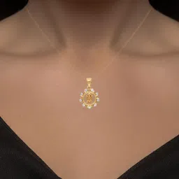 C KRISHNIAH CHETTY JEWELLERS PVT LTD 18 Kt Gold Pendant With 0.26 Carat Diamond -4.63g-picture-22