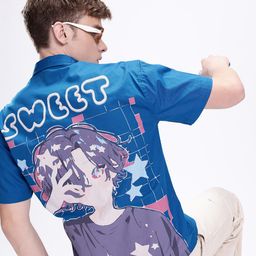 Kook N Keech Pure Cotton Graphic Printed Oversized Shirt-picture-1