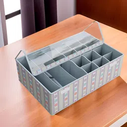 Aura Grey Set of 5 Reusable Drawer Organiser Organisers image 4