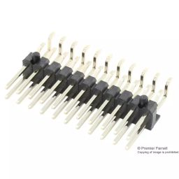 MULTICOMP PRO Pin Headers CONNECTOR, HEADER, 22POS, R/A, 2.54MM, 2213R-22G-SM-7576APR-24