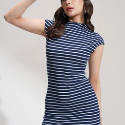 Tokyo Talkies Striped Bodycon Mini Dress-picture-4