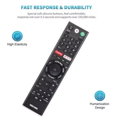 CRYSTONICS TX-200P Smart TV Voice Assistant with Netflix & Google Play Button (Black) image 3