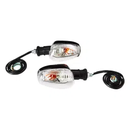 Uno Minda Blinker Universal Rear Natural Lens, Set of 2 for TVS Star City (TD-5034Bur)-image-47