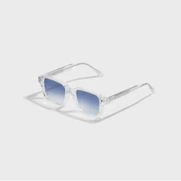 SAM AND MARSHALL October 400UV Protection Rectangular Cellulose Propionate Blue Sunglasses-picture-31