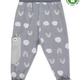 Turtledove London Organic Cotton Reversible Full Length Harem Pant - Sea Blue-image-56