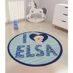 Disney By Athom Living Disney Elsa Circular Carpet - Blue-image-19