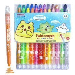 FunBlast Twist Crayons for Kids 24 Pcs Crayon Set with Coloring Book - Multicolor-8