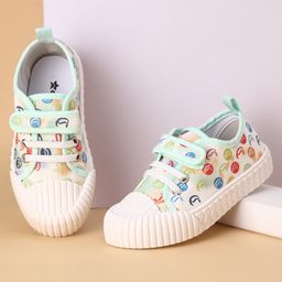 Cute Walk by Babyhug Printed Casual Shoes with Velcro Closure - Green-image-56