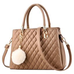 SYGA Wome Elegant Quilted Princess Diana Handbag Stylish & Functional (Khaki)-picture-21