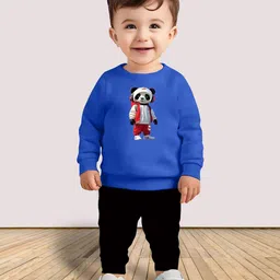 MRS NATURAL Kids Graphic Printed Sweatshirt & Joggers-picture-27