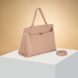 Forever Glam by Pantaloons Colourblocked PU Structured Shoulder Bag with Tasselled-image-34
