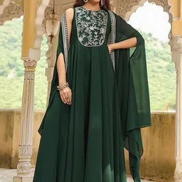 URMIR FASHION Women Embroidered Regular Kurta with Trousers & With Dupatta-picture-1