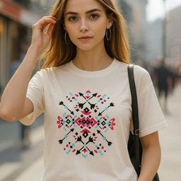 Fabflee Women Printed Slim Fit T-shirt-picture-8