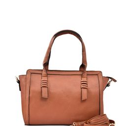 FOR THE BEAUTIFUL YOU PU Structured Satchel with Fringed image 5