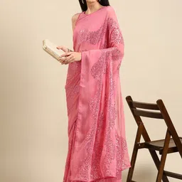 VAIRAGEE Embellished Sequinned Saree-picture-12