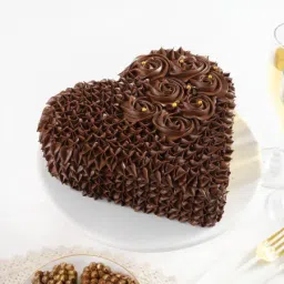 Chocolate Heart Truffle Cake-image-94