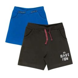 Bodycare Kids Royal Blue & Hulk Green Cotton Printed Shorts (Pack of 2)-picture-28
