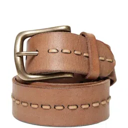 Art N Vintage Light Brown Leather Waist Belt For Men-image-42