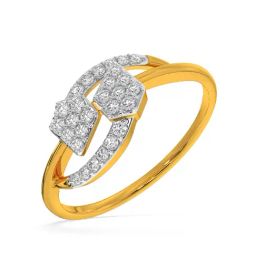 Kisna Diamond & Gold Jewellery Mercy 14k (585) Diamond & Gold Ring For Women-picture-16