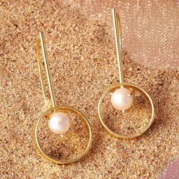 Priyaasi Gold Contemporary Hoop Earring-28