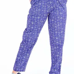 Bewakoof Blue Printed Pyjamas-image-97