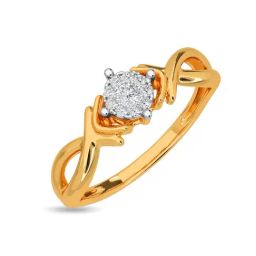 Kisna Diamond & Gold Jewellery Harmony 18k (750) Diamond & Gold Ring For Women-image-68
