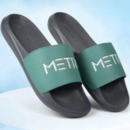 Metro Men's Green Slides-picture-49