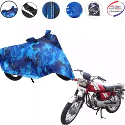 Auto Pearl Polyester Waterproof Two Wheeler Cover for Hero SS,(Ocean Blue)-picture-42