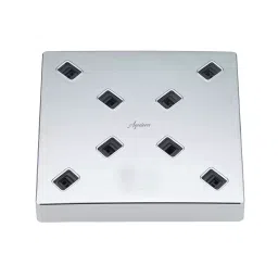 Aquieen 5x5 inch Square Plastic Silver Wall Mount Overhead Shower, AQN 599-image-91