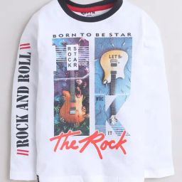 3PIN Boys White T-Shirt-image-123