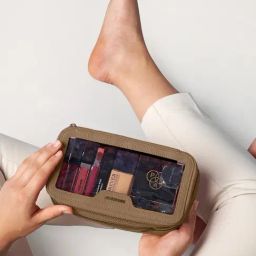 Accessorize London Brown Solid Make Up Pouch-image-49