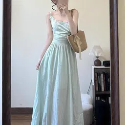 StyleCast Round Neck Fit and Flare Maxi Dress-picture-25