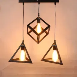 DecorativeRay Black Iron Hanging Light - Set of 1-image-60
