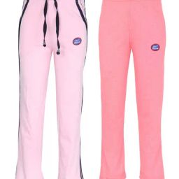 Vimal Jonney Kids Multicolor Mid Rise Trackpants - Pack of 2-image-79
