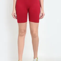 Gracit Maroon Cotton Sports Shorts-image-42