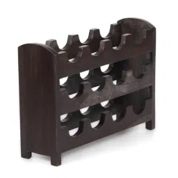 Ikiriya Kassel Dark Brown Wood Wine Rack-picture-47