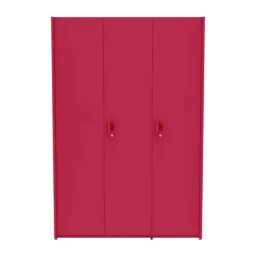 Godrej Interio Neolite Textured Blush Red Metal 3-Door Almirah-16
