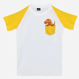 RISH Unisex White & Mustard Printed T-Shirt-picture-30