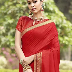 Anouk Rustic Embroidered Silk Blend Designer Saree image 3