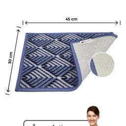 Bianca Grass & Green Nylon Stripe Door Mat (Small) image 3