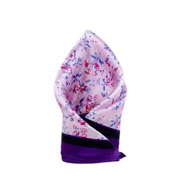 Tossido Purple Printed Silk Pocket Square-image-20