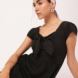DressBerry Nostalgia Nights Seersucker A-Line Dress-image-18