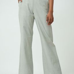 Saltpetre Women Grey Cotton Wide Leg Pant-image-60
