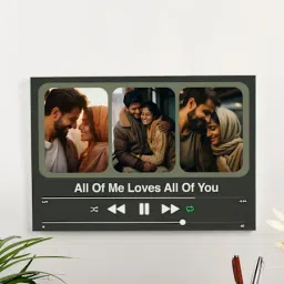 Personalized Couples Melody Canvas Photo Frame-image-31
