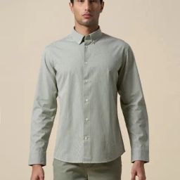 selected homme Selected Green Cotton Regular Fit Texture Shirt-picture-25