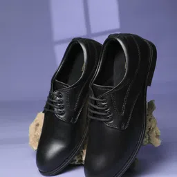 Liberty Men PU Round Toe Derby Casual Shoes-image-5