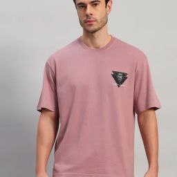 Cantabil Pink Striped T-Shirt-image-32