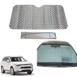 Auto Pearl F158 Dashboard Sun Shade Cover with Suction Cup for Mitsubishi Outlander (Grey)-20