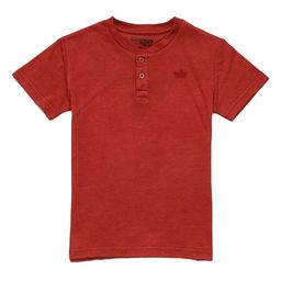 Gini and Jony Boys Solid Henley Neck Cotton T-shirt-image-18