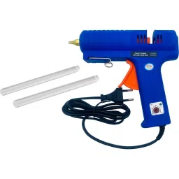 CRAFTYGUN 150 W Trigger Feed Hot Glue Gun Blue with 2 Stick, FD-150 W-picture-3
